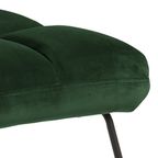 Zaragoza Fauteuil Fluweel - Groen Met Zwarte Poten thumbnail 8