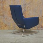 Zganieuw! Blauwe Leren Label Don Fauteuil + Evt Hocker! thumbnail 7