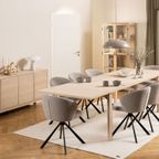 Koro Eetkamerstoel - Set Van 2 - Beige Bouclé thumbnail 2