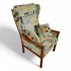 2 X Casala Wingback / Lounge / Armchair In Top Condition / 4 Small Cushions / 1960s thumbnail 16