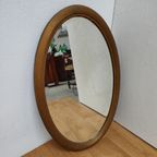Vintage Goudkleurige Hollywood Regency Barok Rococo Spiegel Schouwspiegel Ovaal. thumbnail 12