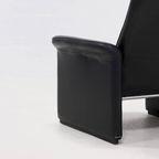 Black Leather Ds50 Armchair By De Sede Switzerland 1980S thumbnail 8