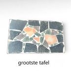 Mid Century Design Marmer Mozaïek Mimiset, Metalen Onderstel thumbnail 9