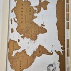 Wereldkaart Scratch Map Deluxe Of The World Poster Met Lijst thumbnail 5