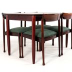 Set Van 4 Palissander Stoelen + Eettafel Eetset Vintage thumbnail 9