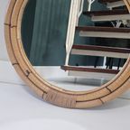 Vintage Ronde Rotan Spiegel Ø63 Cm – Boho Wandspiegel Met Naturel Frame thumbnail 2