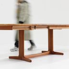 Vintage Deense Ovalen Uitschuifbare Eettafel Tafel Massief Teak 1960S thumbnail 4