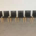 24 X Sintesi Stapelbare Kunstof Met Houten Poten Stoelen Italiaans Design thumbnail 8
