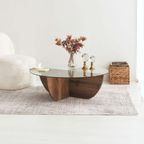 Evila Originals Salontafel Met Veiligheidsglas Ø90cm thumbnail 3