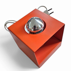 Small Orange Philips Wall / Table Cube Lamp 1970s thumbnail 4