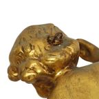 Koppel Engelen Putti Beelden Bladgoud Verguld Stucco 29cm thumbnail 5