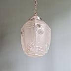 Art Deco Hanglamp In Gesatineerd Glas, 1920-30S thumbnail 2