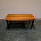 Japandi Mid Century Vintage Salontafel Teakhouten Coffeetable thumbnail 8
