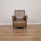 Jori Jr3490 Fauteuil - Bruin - Leder - Design - Topstaat thumbnail 2