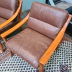 Fauteuil, Kersenhout, Wilhelm Knoll (Onderdeel Van Set) thumbnail 4