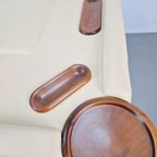 Valenti Noten Hout Kalfs Leren Speeltafel Bridgetafel 4 Pers thumbnail 12