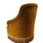 Vintage Eenzit / Zetel / Fauteuil Met Franjes thumbnail 4
