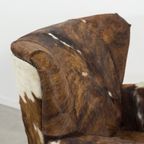 Art Deco Armchair In Cow Skin thumbnail 10