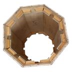 Vintage Achthoekige Eettafel Travertin Natuursteen Italië Jaren 70 thumbnail 17