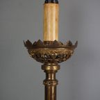 Rijkelijk Versierde Goud Kleurige Grote Lamp thumbnail 8