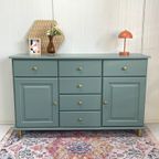 Restyle Dressoir & Messing Knop/Poot Groen Kast thumbnail 2