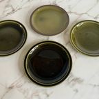 4 Groene Vintage Dinner Borden Koninklijke Goedewaagen thumbnail 2