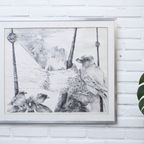 Vintage Gesigneerde Litho Door Hanneke Vermeulen Met Vogels / Vogelnest thumbnail 6