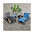 Blauw Lederen Lounge Stoel Futuro 3 Door Massimo Iosa Ghini Voor Moroso - Italië Jaren 80 thumbnail 5