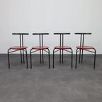 Set Of 4 Postmodern Dining Chairs, 1980s thumbnail 3