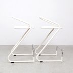 Set Wit Metalen Barstoelen, 1970s thumbnail 2