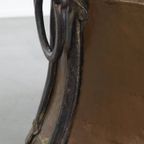 Uniek Grote En Zeer Charmante Antieke Koperen Ketel/ Haardhout Bak Met Een Prachtig Patina thumbnail 6