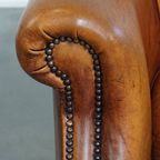 Charmante En Comfortabele Schapenleren Clubfauteuil Met Prachtige Kleuren thumbnail 10