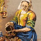 Geborduurd Schilderij Vermeer Het Melkmeisje thumbnail 4