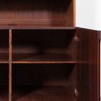 1970’S Danish Walnut Veneer Cabinet / Boekenkast / Buffetkast / Kast thumbnail 6