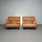 2 X Machalke Thick Saddle Leather Love Seat. thumbnail 5