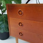 Vintage Deens Ladenkastje | Danish Chestdrawer Teak Fineer thumbnail 4