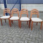 Set Van 4 Eetkamerstoelen Dyrlund Denemarken thumbnail 4