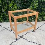 Trolley / Bar Cart / Roltafel Pinewood Glas thumbnail 3