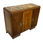 Art Deco Dressoir Kast Jaren 30 Met Marmeren Blad Design thumbnail 24
