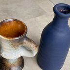 Set Van 2 Vintage Keramiek Vaasjes, Vest Van Woerden thumbnail 4
