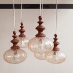 Vintage Teakhouten Cascade Lamp thumbnail 4