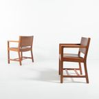 Set Of 2 Borge Mogensen Armchairs For Soborg Mobelfabrik 1960’s Denmark thumbnail 3