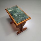 Magazine Holder With Green Marble Top 1960's. thumbnail 5