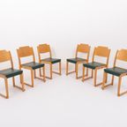 Set Of 6 Scandinavian Design Herman Seeck Chairs / Eetkamerstoelen For Asko, Finland 1950S thumbnail 2