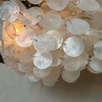 2 Beschikbaar Vintage Schelpen Hanglampen Brons Frame Vintage thumbnail 9