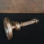 Vintage - Tafellamp - Kastlamp - Messing - Stoffen Kap - Herda thumbnail 10