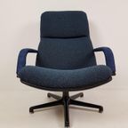 Artifort Swivel Chair Blue | F154 Geoffrey Harcourt Bureau thumbnail 8