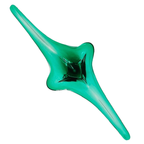 Vintage Glazen Murano Schaal Groen Mid-century 1970’s thumbnail 5