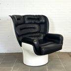 Vintage Longhi Elda Chair Draaifauteuil Van Joe Colombo thumbnail 3