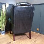 Blauwe Chesterfield Barrelback Fauteuil thumbnail 13